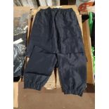 34 x Sports Jogging Bottoms in sizes 26/28 Navy Blue. RRP £17.67 each - R14