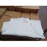 Approx 50 x White Premium Polo Shirts in Various Sizes. RRP £13.99 each. - R14.
