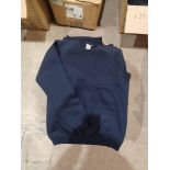39 x Soft Cotton Fleeced Premium Swearshirts in Navy Blue in mixed sizes . RRP £19.81 each - R14