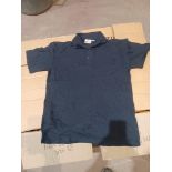 Approx 50 x Navy Blue Premium Polo Shirts in Various Sizes. RRP £13.99 each. - R14.