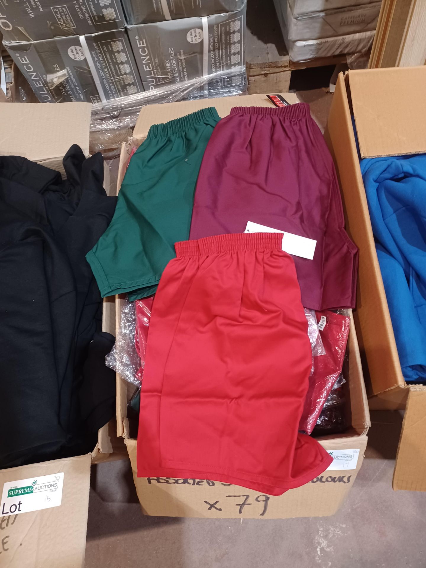 79 x Packaged Innovation Cotton Shorts in Various Sizes and Colours. RRP £12.12 each - R14