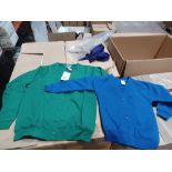 30 x Mixed Soft Fleece Kids Cardigans Assorted Sizes Blue & Green. RRP £15.99 each. - R14.