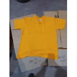 Approx 40 x Yellow Premium Polo Shirts in Various Sizes. RRP £13.99 each. - R14.