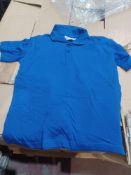 Approx 50 x Royal Blue Premium Polo Shirts in Various Sizes. RRP £13.99 each. - R14.