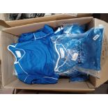24 x Long Sleeve Tech Performance Blue Tshirts. - R14