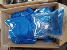 24 x Long Sleeve Tech Performance Blue Tshirts. - R14
