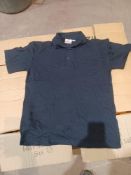 Approx 60 x Navy Blue Premium Polo Shirts in Various Sizes. RRP £13.99 each. - R14.