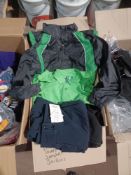 40 x Mixed Piece Clothing lot; to include Shorts, T Shirts, Jumpers, Jackets and much more. - R14