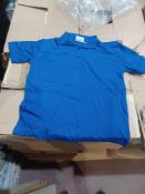 36 x Royal Blue Premium Polo Shirts in Various Sizes. RRP £13.99 each. - R14.