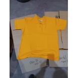 Approx 45 x Yellow Premium Polo Shirts in Various Sizes. RRP £13.99 each. - R14.