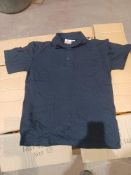Approx 36 x Navy Blue Premium Polo Shirts in Various Sizes. RRP £13.99 each. - R14.