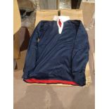 33 x Halbro Sportswear Polo Shirt Navy & Red in Mixed Sizes. - RRP £31.09 each - R14