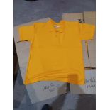 Approx 70 x Yellow Premium Polo Shirts in Various Sizes. RRP £13.99 each. - R14.