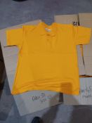 Approx 70 x Yellow Premium Polo Shirts in Various Sizes. RRP £13.99 each. - R14.