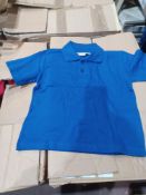 Approx 60 x Royal Blue Premium Polo Shirts in Various Sizes. RRP £13.99 each. - R14.