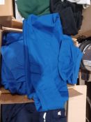 34 x Hubaco Soft Cotton Fleeced Hoodies in Blue & Various Sizes. RRP £25.88 each - R14