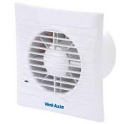 3 x Vent Axia Vent Axia Silhouette 100B 100mm 4" Basic Bathroom Fan. - PW.