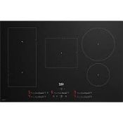 Beko HII85700UFT 78cm Induction Hob - Black. - PW. RRP £549.00. Perfect for modern kitchens, this
