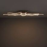 Colours Vaccus Brushed Chrome effect 6 Lamp Ceiling light. -S2.