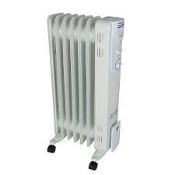 1500W White Oil-filled radiator. - R14.1