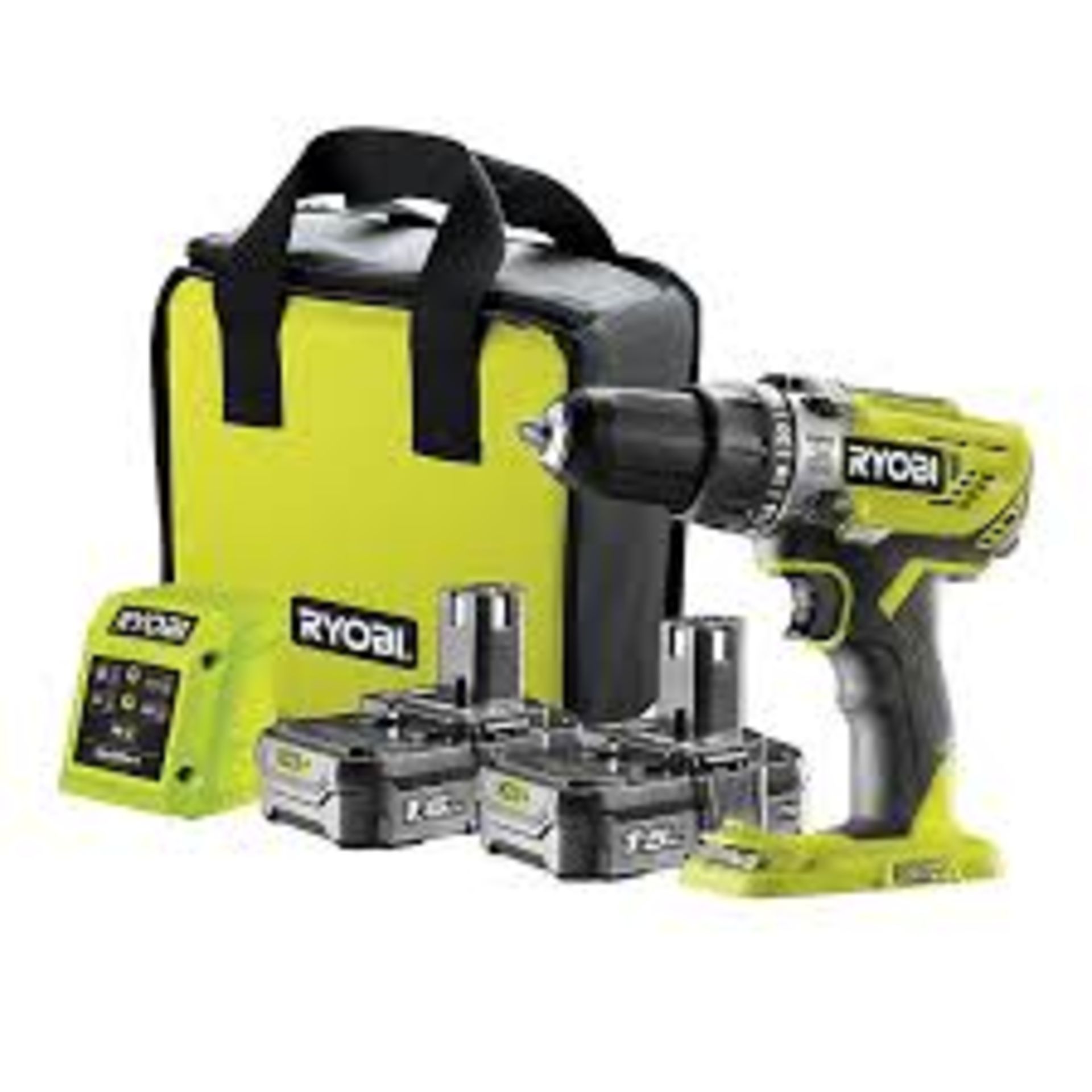 Ryobi ONE+ 18V 2 x 1.5Ah Li-ion Brushed Cordless Combi drill. - S2