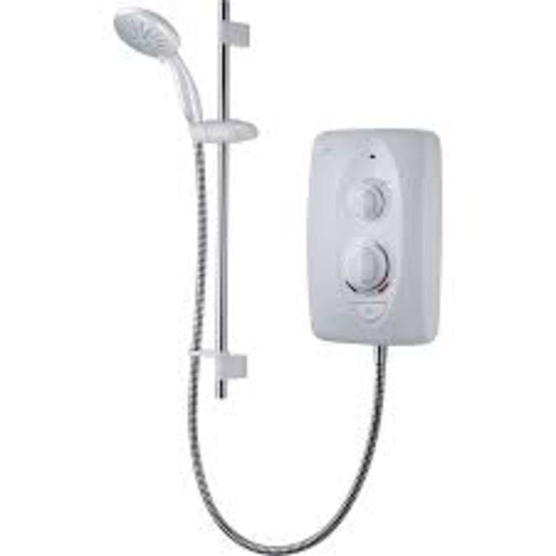 Mira Sprint Gloss White Manual Electric Shower, 9.5kW. - R10BW. With its multiple water and cable