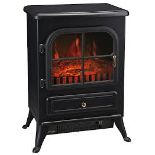 Akershus 1.85kW Cast iron effect Electric Stove. -R10BW. This electric fire features a which