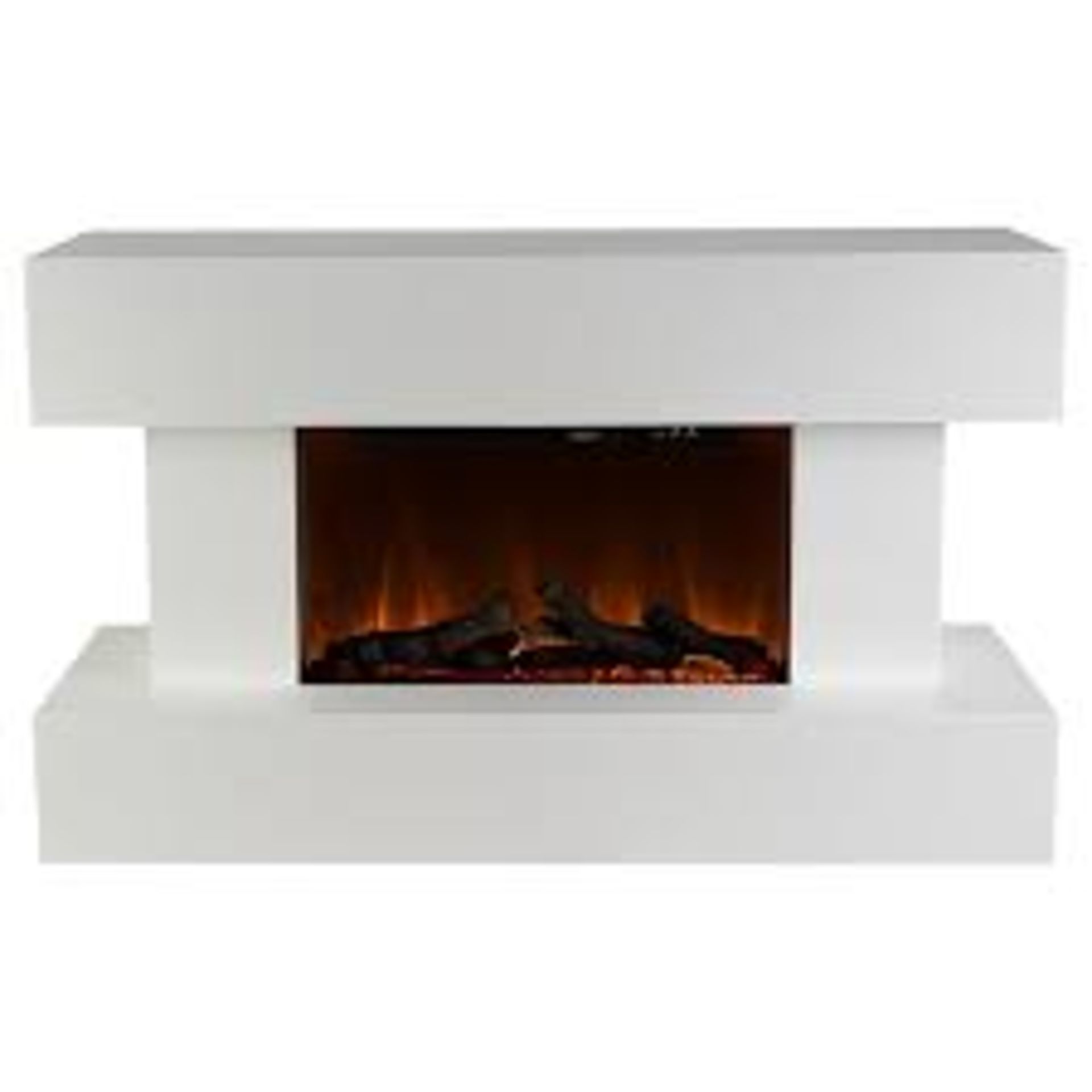 Focal Point Rivenhall 2kW Gloss White Electric Fire. - R14.5. The Rivenhall electric fire can be