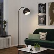 GoodHome Kotenay Matt Black LED Floor lamp. - PW. Complete your living space with this simple yet