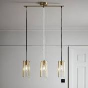 GoodHome Saiphi Gold effect 3 Lamp Pendant ceiling light. - R13a.5.