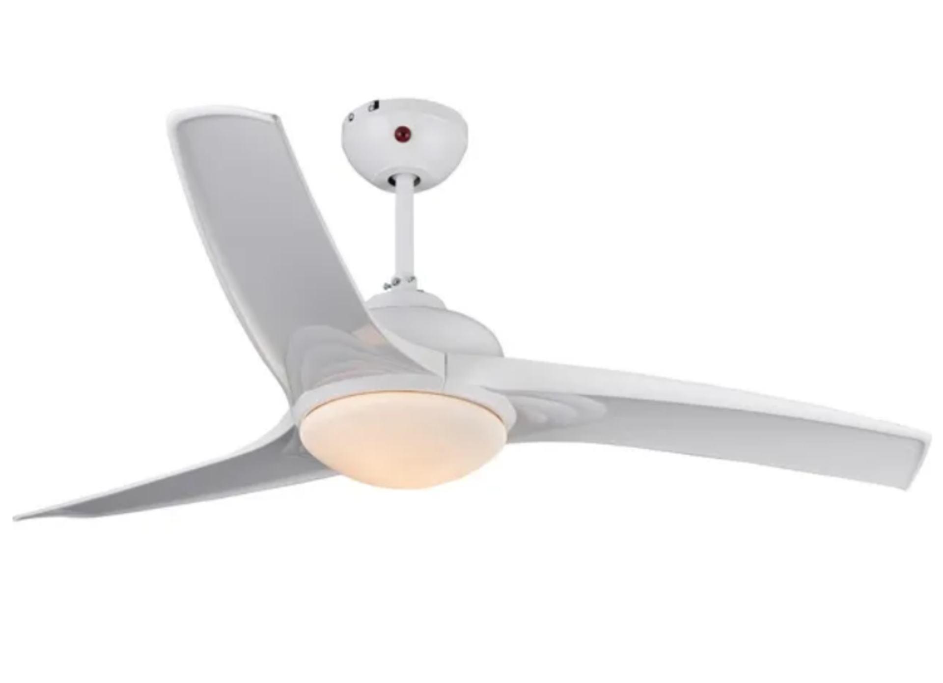 Colours Ceiling Fan with Light 3 Blades White Linto 132 cm. - PW.