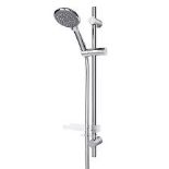 Triton T80 Easi-Fit Chrome effect Wall-mounted Shower kit. - R14.2.