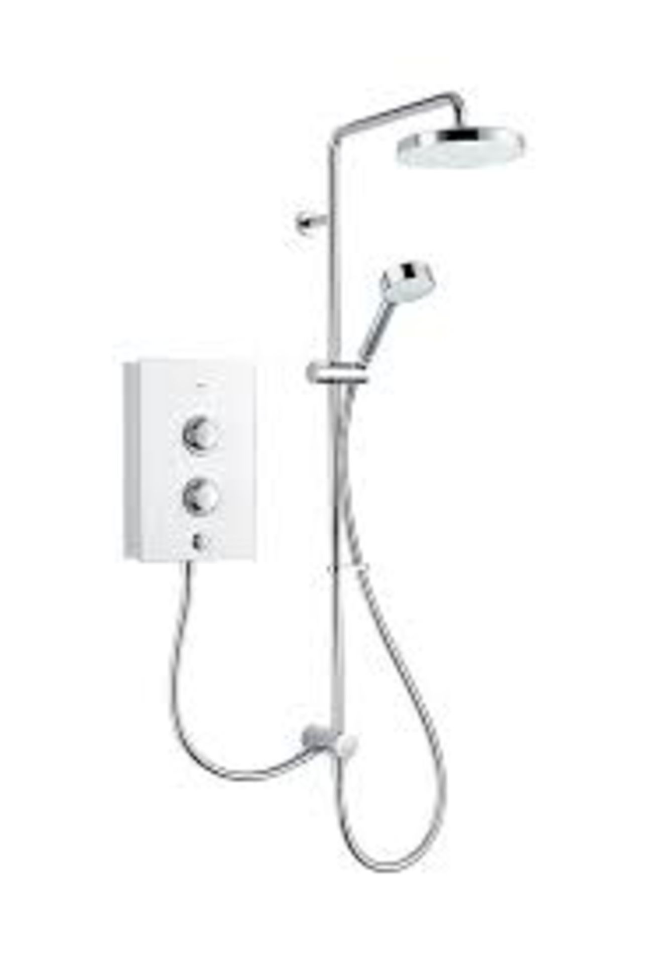 Mira Decor Dual White Manual Electric Shower, 10.8kW |. - S2. Key featuresModern design with a