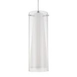 GoodHome Dimonika White Chrome effect Pendant ceiling light. - PW.