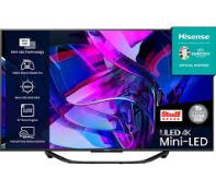 Brand new HISENSE 65" Smart 4K Ultra HD HDR Mini-LED TV with Amazon Alexa U7 Series RRP £1199