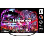 Brand new Hisense 55U7HQTUK 55" 600-nit 4K HDR10+ and 120Hz Dolby Vision IQ ULED Smart TV with