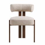 Ophelia Taupe Boucle Dining Chair. -R14. RRP £199.99. Combining chic taupe boucle upholstery and