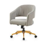 Perce Velvet Swivel Desk Chair - R14. RRP £229.99. Our Perce desk chair offers comfortable seating