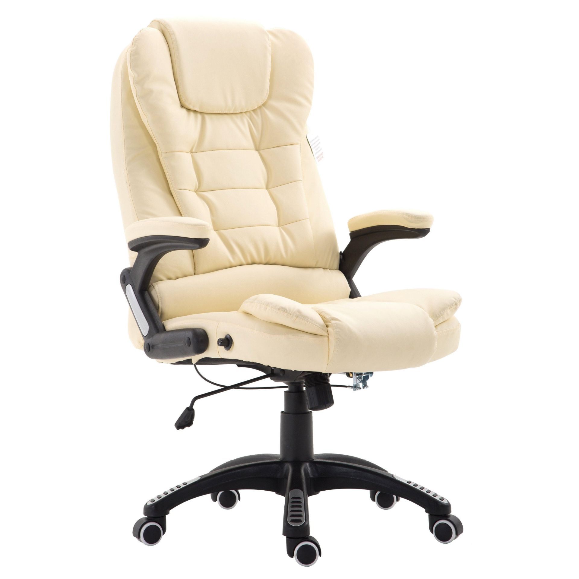 Executive Recline High Back Extra Padded Office Chair, MO17 Cream. - R14.