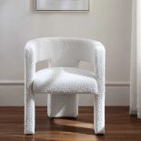 Greenwich White Boucle Dining Chair. - R14. RRP £249.99. Our beautiful Greenwich chair features