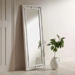 Edgeworth Washed White Full Length Wooden Frame Window Mirror 160 x 60 cm. - R14. RRP £209.99. A