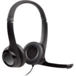 Logitech H390 Wired Headset for PC/Laptop, Stereo Headphones with Noise Cancelling Microphone, USB-