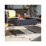 BRAND NEW LA HACIENDA Square Firepit. RRP £154.99 EACH. Guaranteed to add warmth and and style to