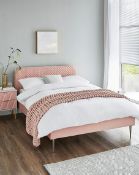BRAND NEW ARDEN Quilted KINGSIZE Bed Frame. BLUSH. RRP £339 EACH. The Arden Quilted Bed is the