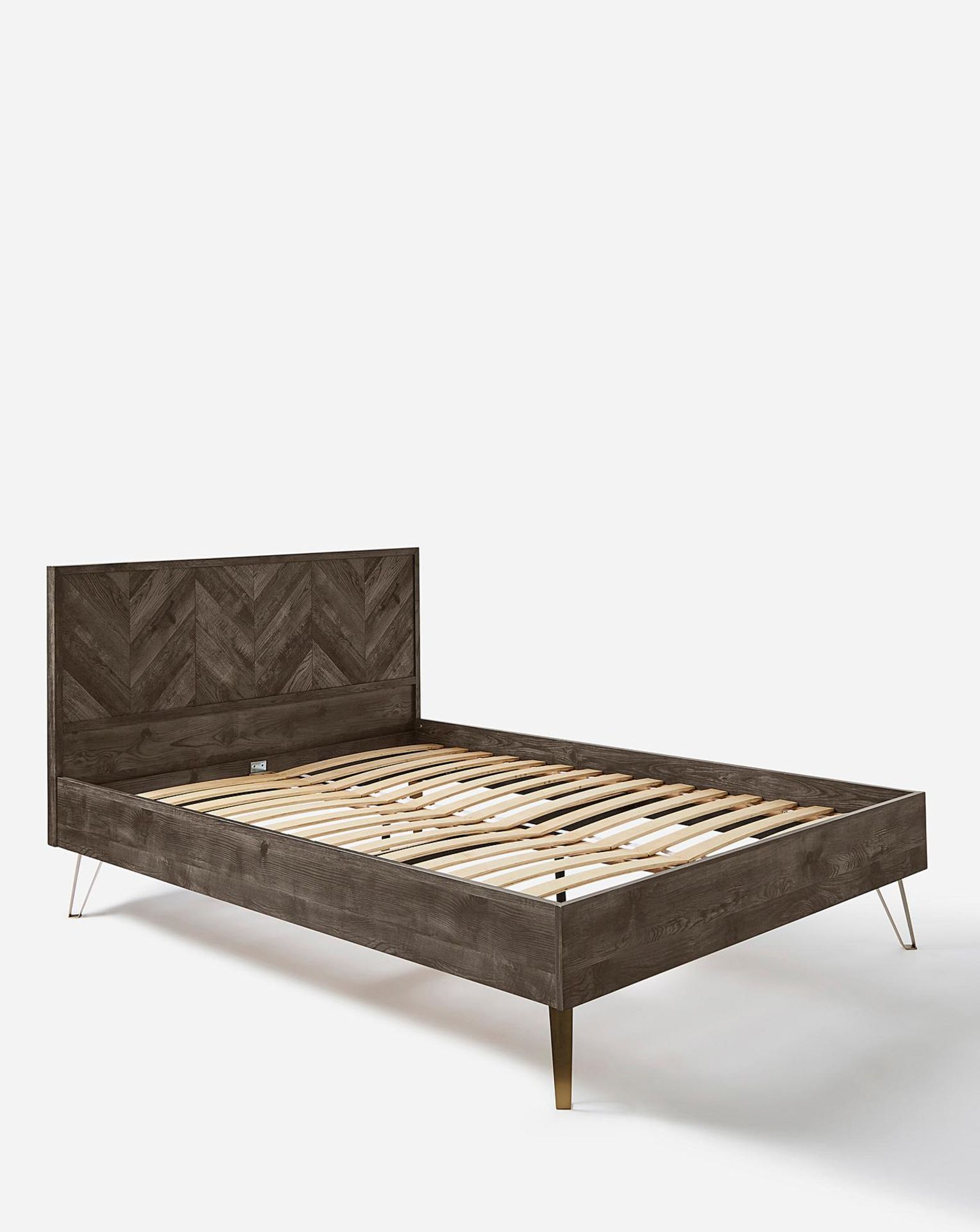 BRAND NEW JOANNA HOPE Coco DOUBLE Bed Frame. DARK WALNUT. RRP £399 EACH. Part of the Joanna Hope - Image 2 of 2