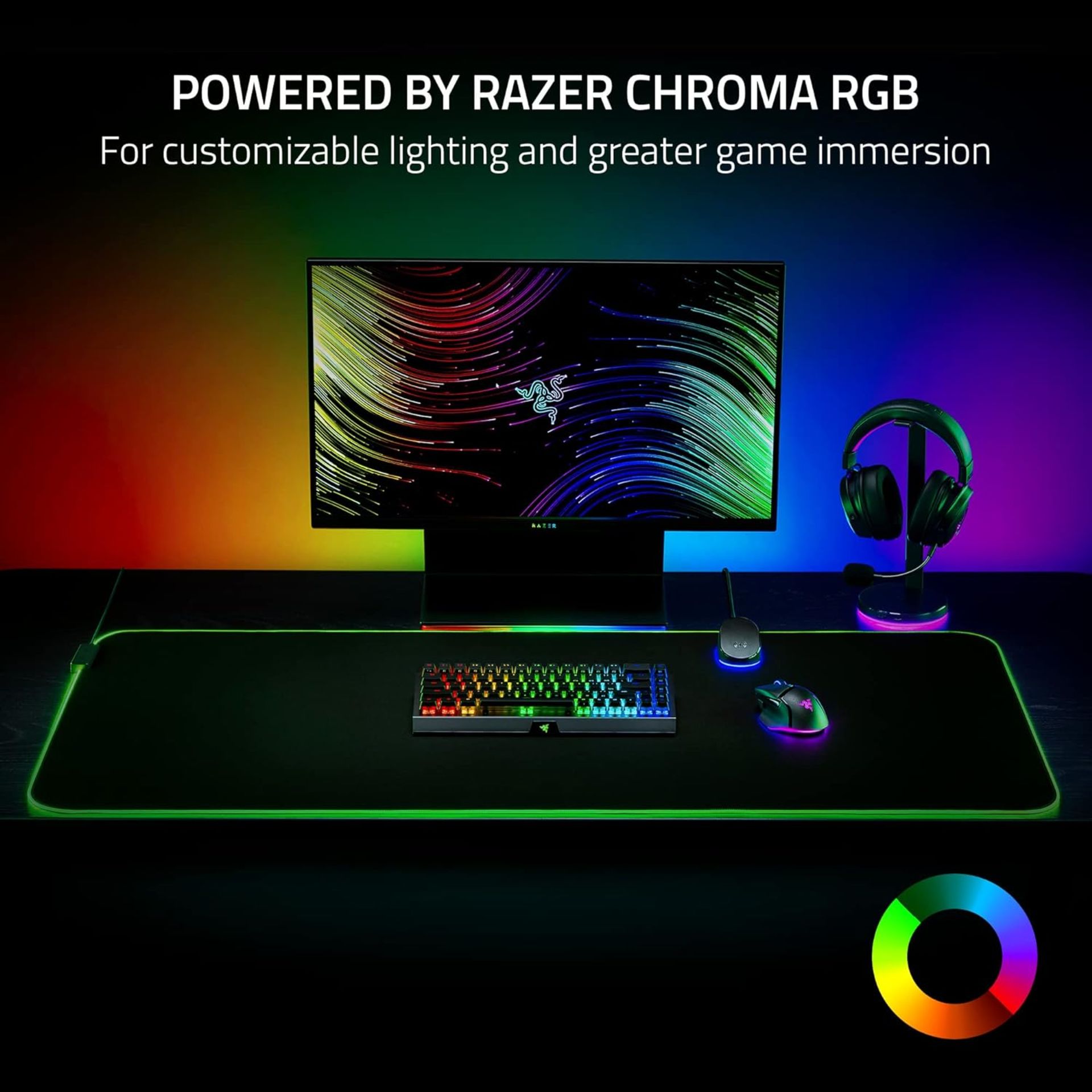 NEW & BOXED RAZER Goliathus Chroma 3XL Soft Gaming Mouse Mat. RRP £126.99. Micro-Textured Cloth - Image 4 of 6