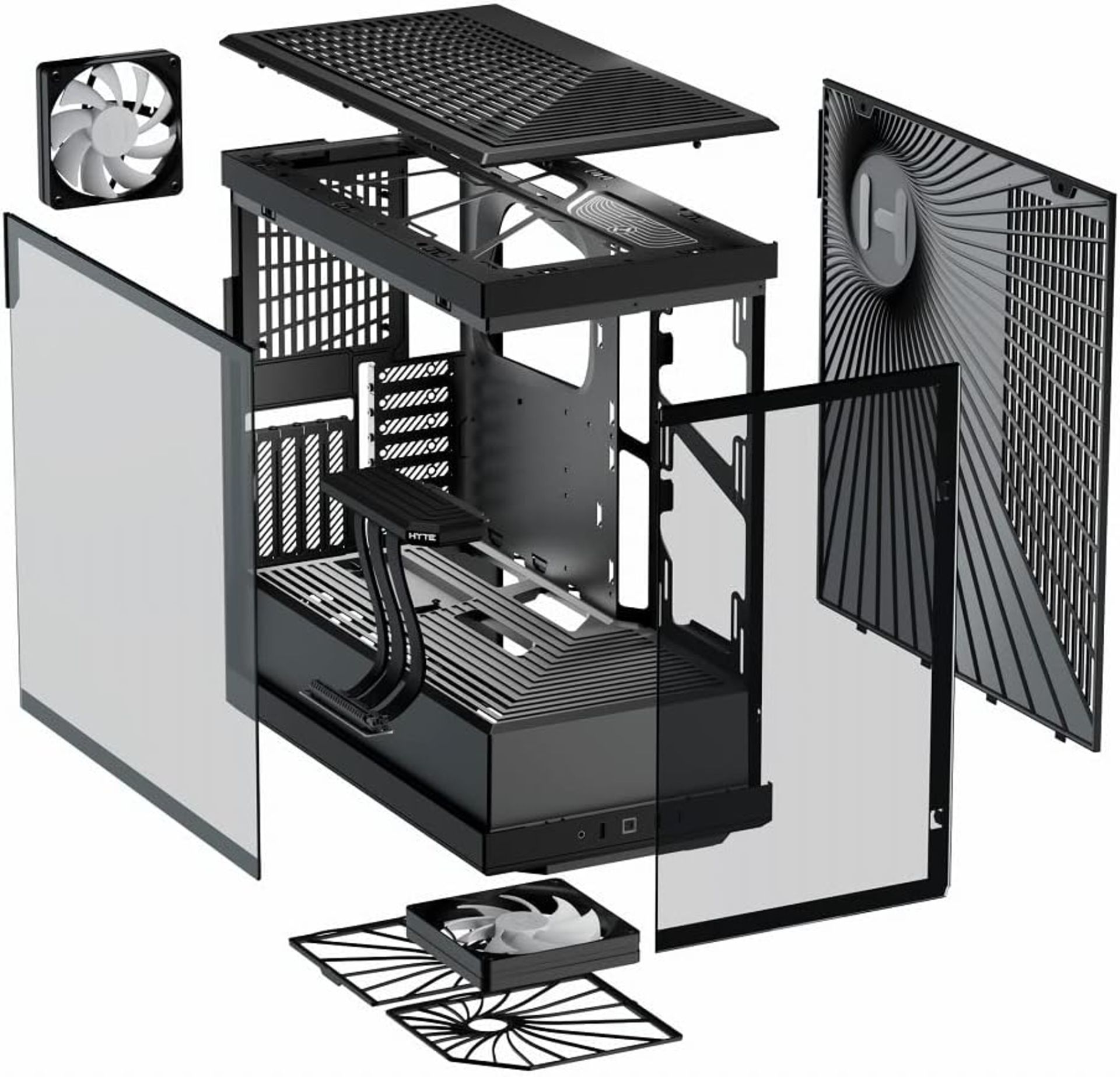 NEW & BOXED HYTE Y40 Mid-Tower ATX Case - Black. RRP £159.98. (R15R). The HYTE Y40 Mid-Tower ATX - Image 5 of 5