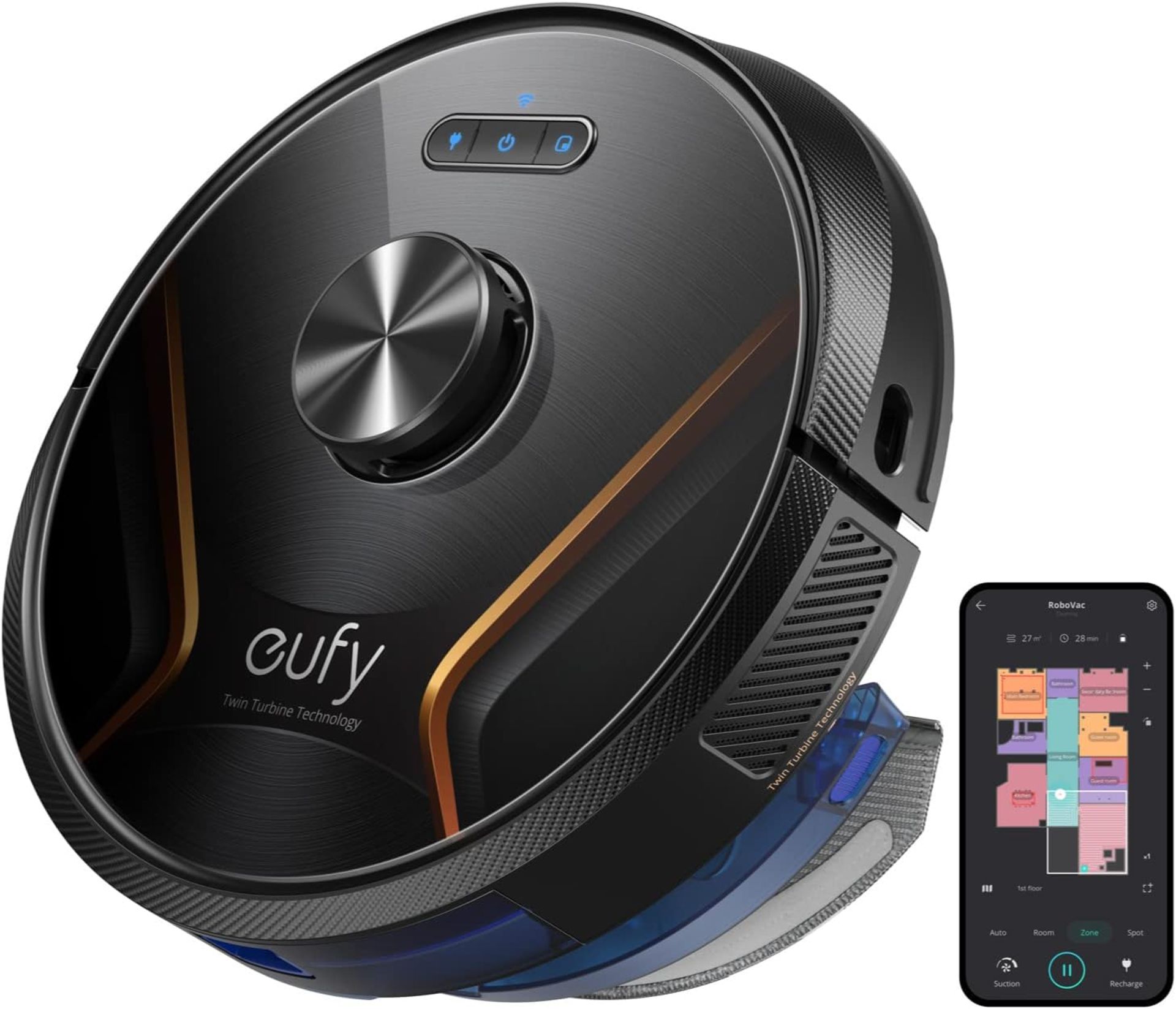 EUFY Robovac X8 Dual Twin-Tower Robot Vacuum Cleaner with iPath Laser Navigation. RRP £349.99.