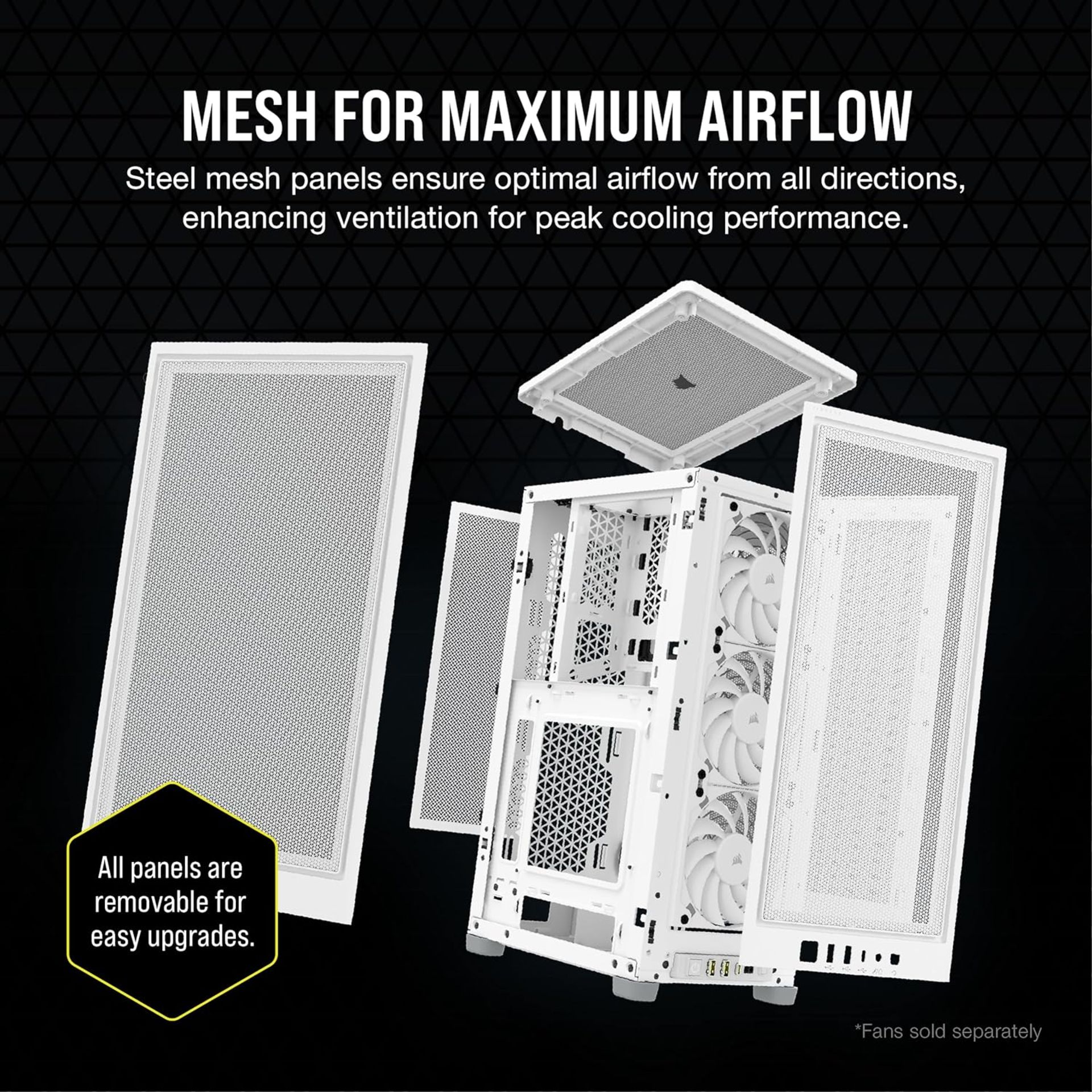 NEW & BOXED CORSAIR 2000D Airflow Mini-ITX PC Case - WHITE. RRP £99.99. (R15R). A Fitting Choice: - Image 3 of 8