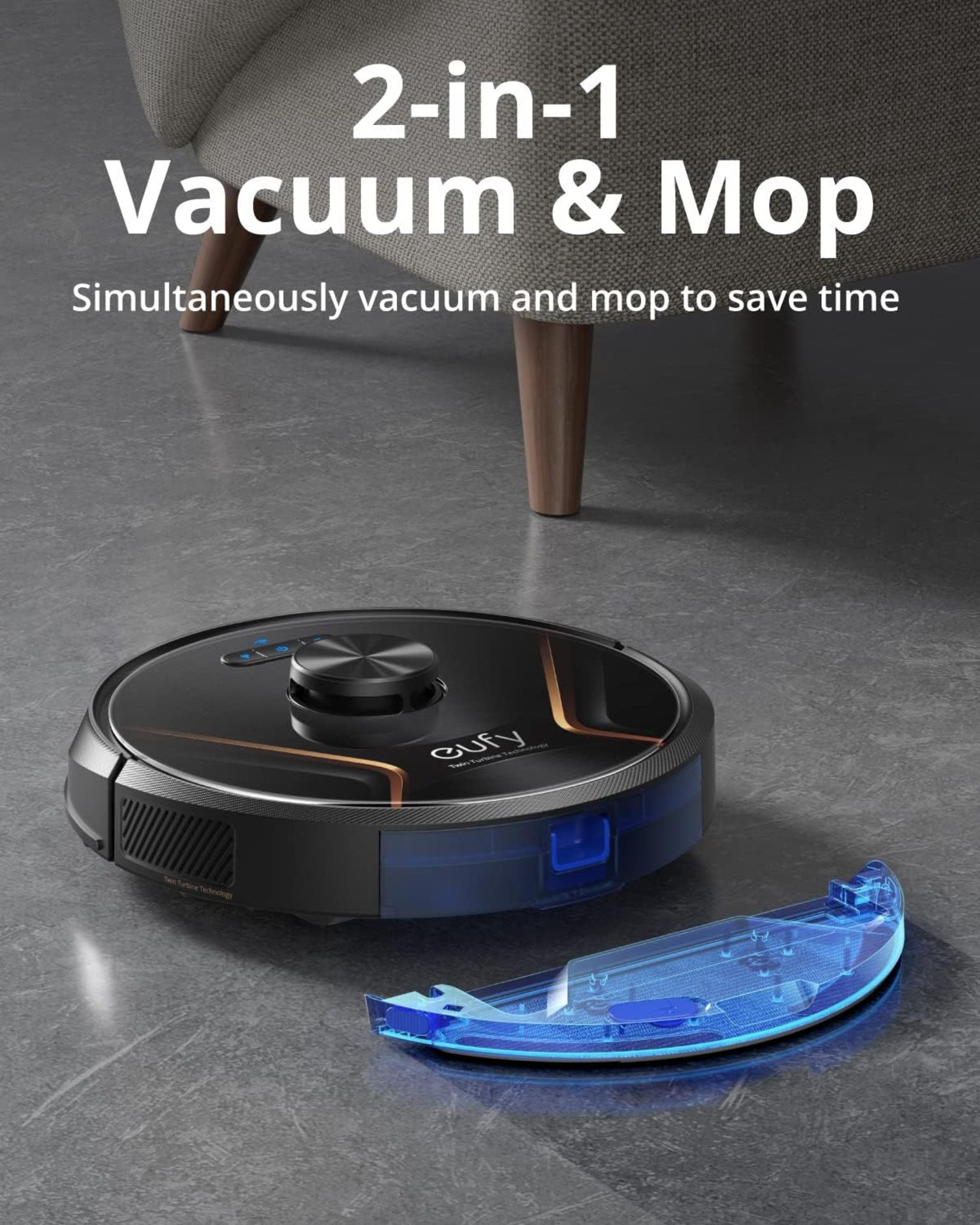 EUFY Robovac X8 Dual Twin-Tower Robot Vacuum Cleaner with iPath Laser Navigation. RRP £349.99. - Image 3 of 7